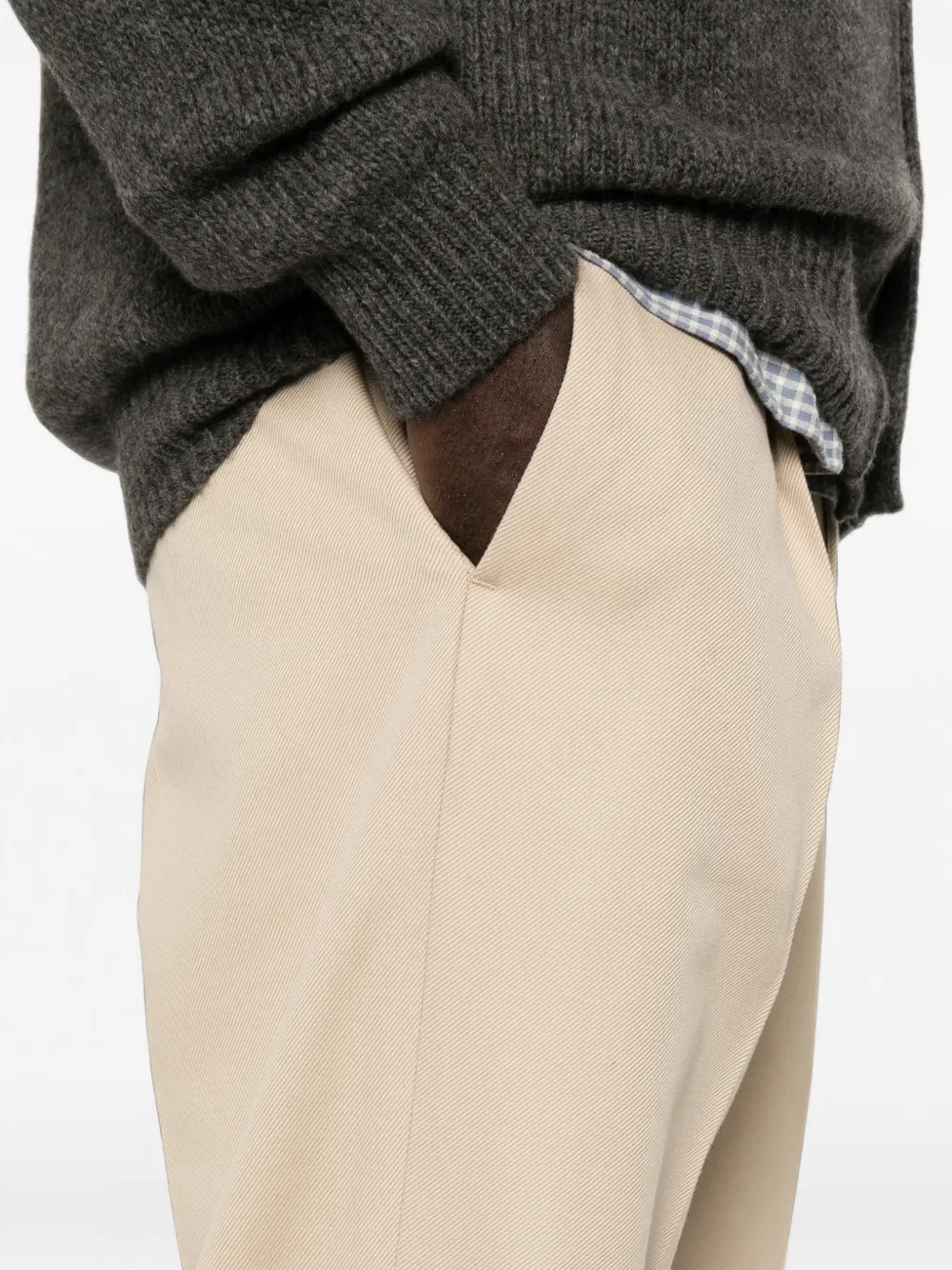 PT Torino Twill plooibroek Beige
