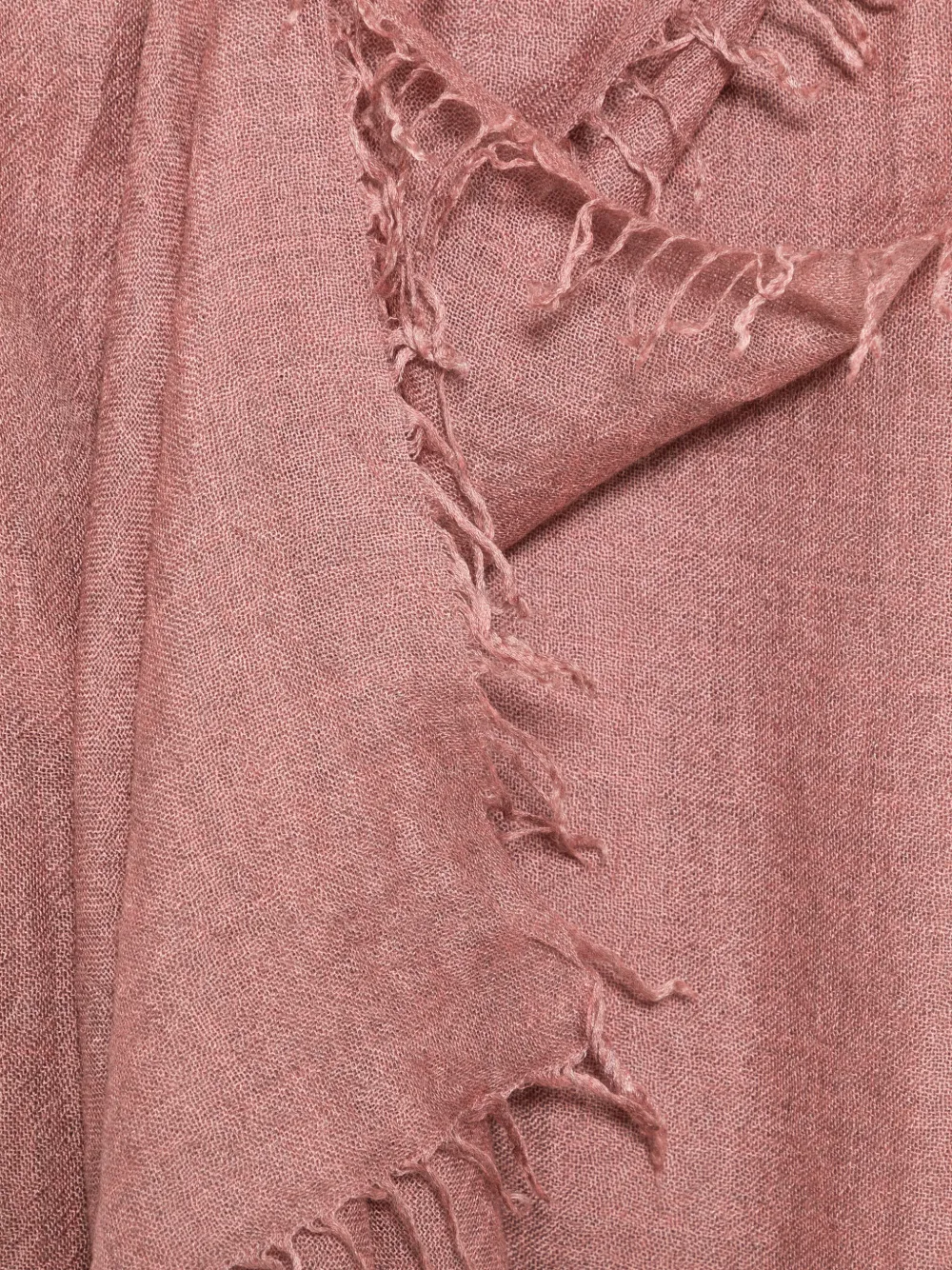 Faliero Sarti Sjaal met franje afwerking Roze