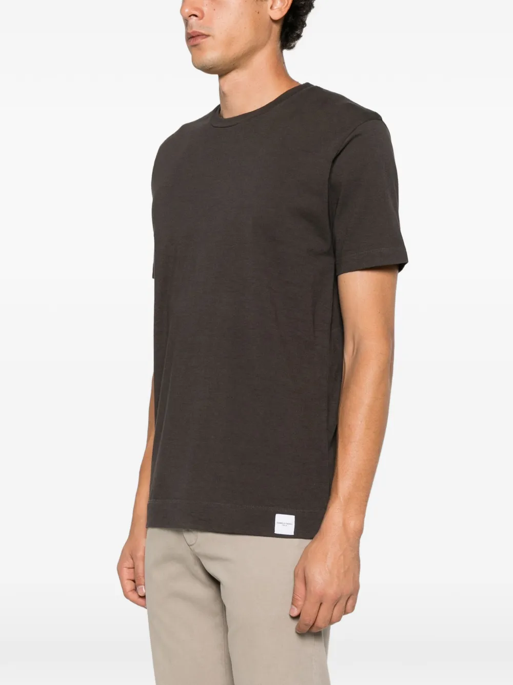 Daniele Fiesoli logo-patch cotton T-shirt Zwart