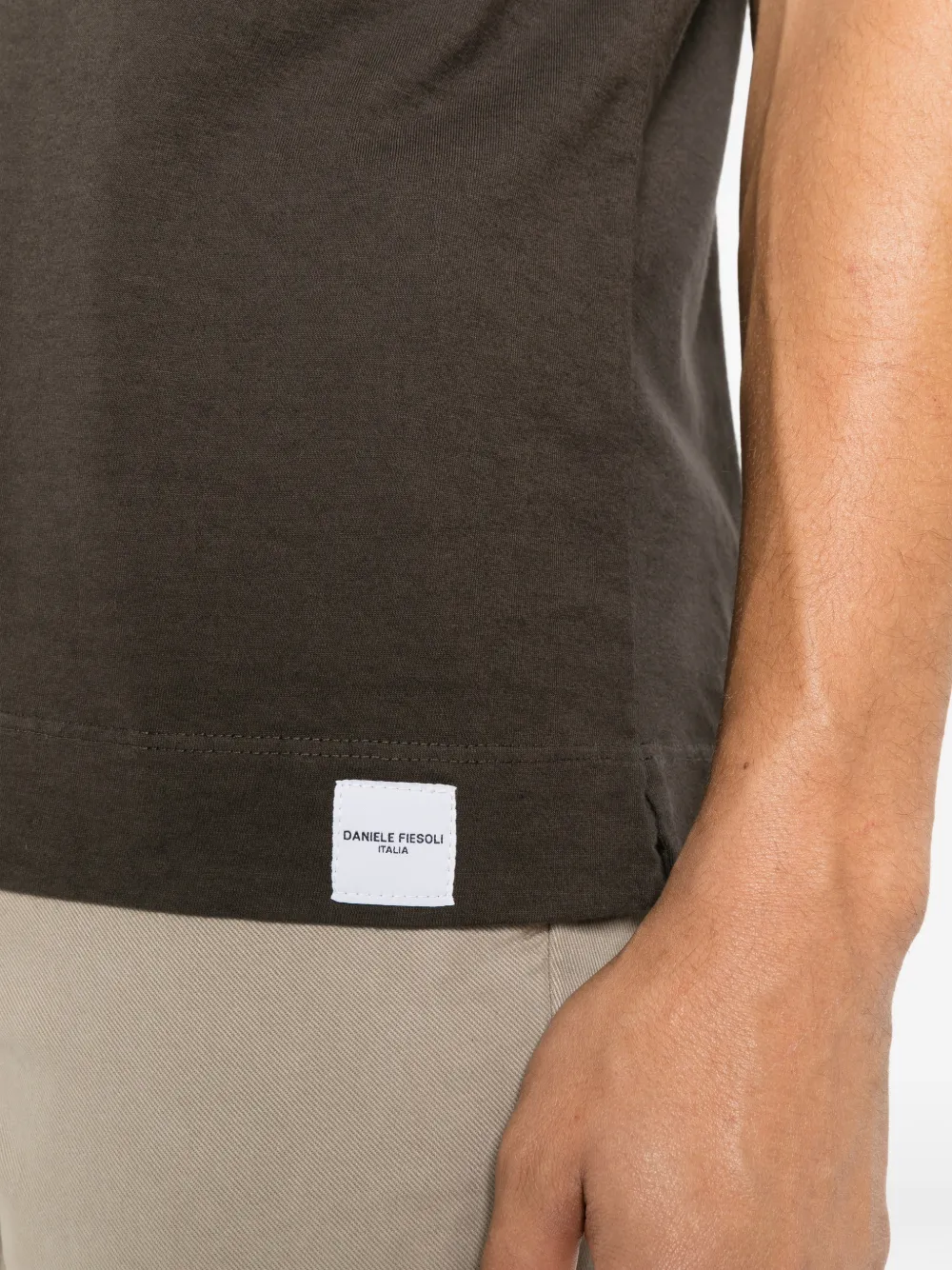Daniele Fiesoli logo-patch cotton T-shirt Zwart