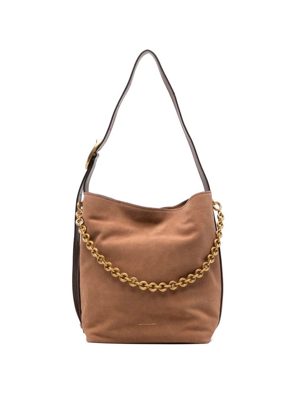 Michael Kors large Nolita suede shoulder bag - Braun