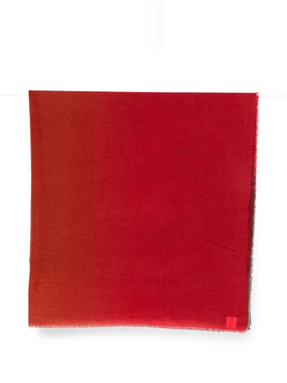 Faliero Sarti Coccola frayed-edge scarf - Rosso