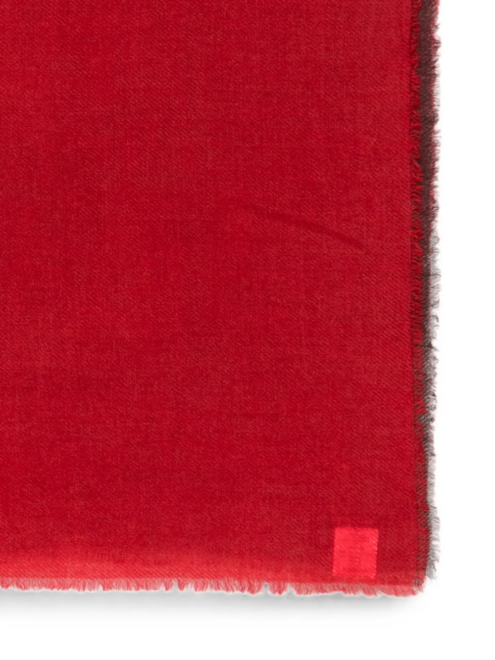 Faliero Sarti Coccola sjaal met franje Rood