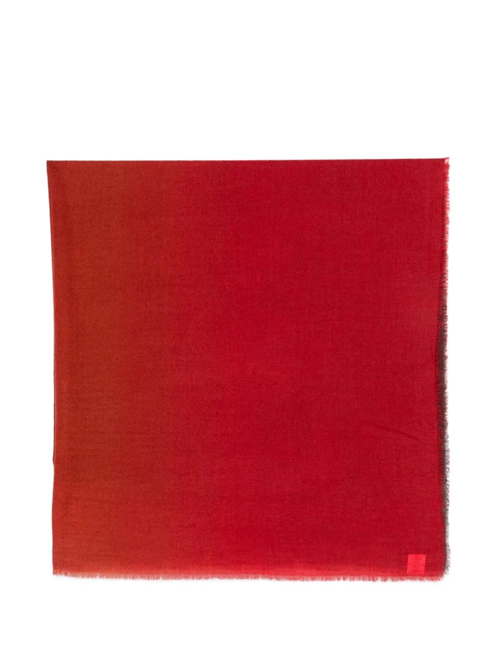 Faliero Sarti Coccola frayed-edge scarf - Rosso