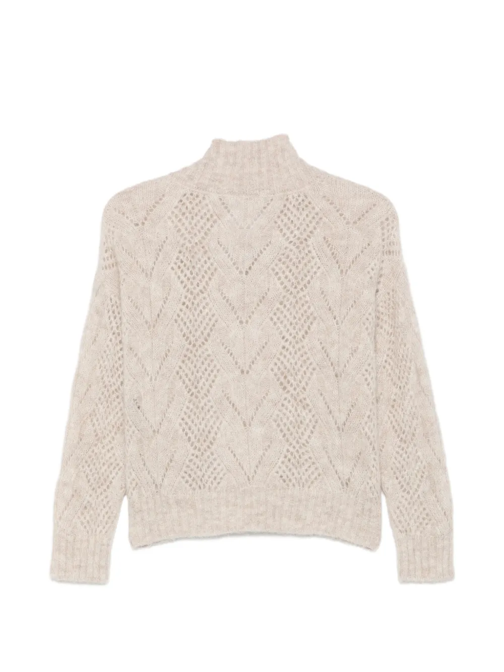 D.Exterior Gebreide trui met V-hals Beige