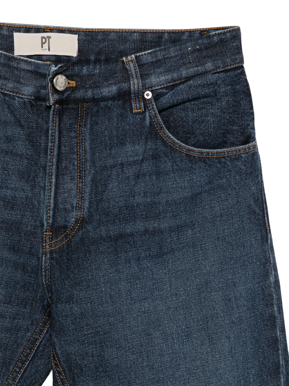 PT Torino Rebel jeans met riemlussen Blauw