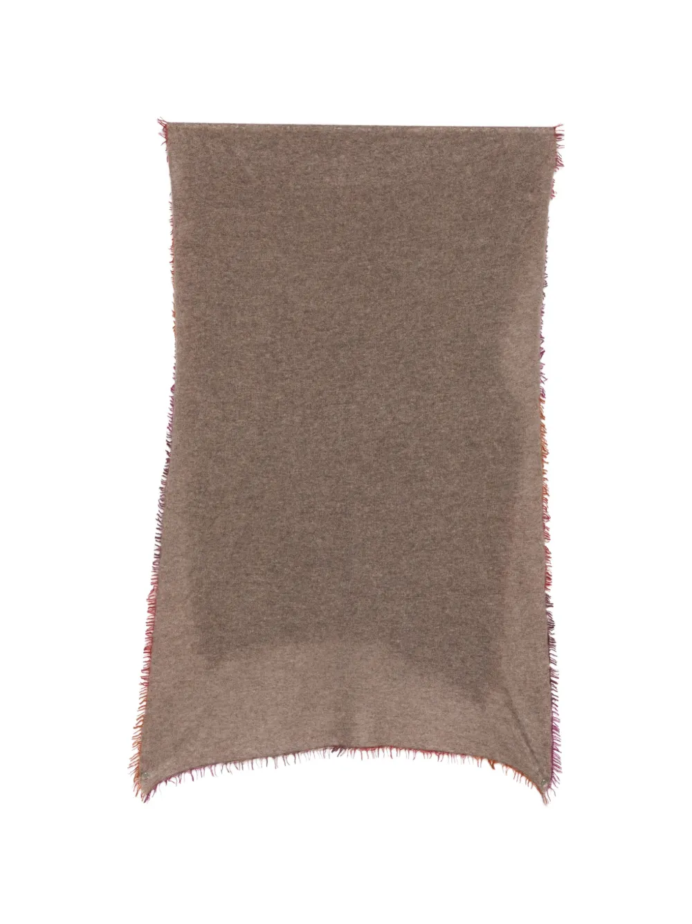 Faliero Sarti Adriana frayed scarf - Marrone