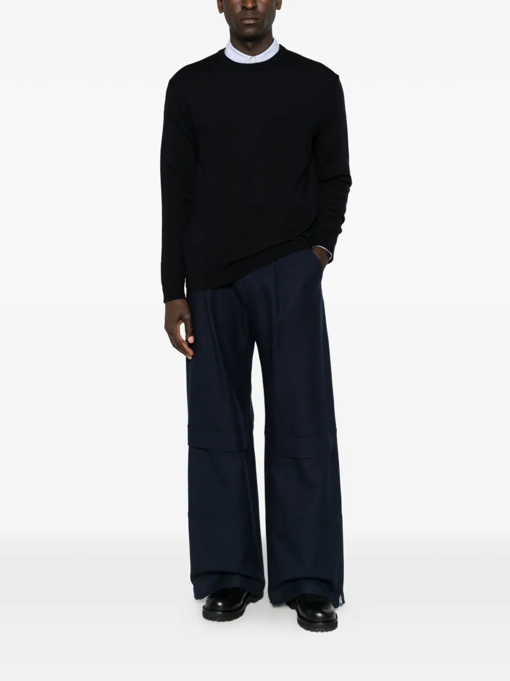 Daniele Fiesoli crew-neck long-sleeve sweater Blauw
