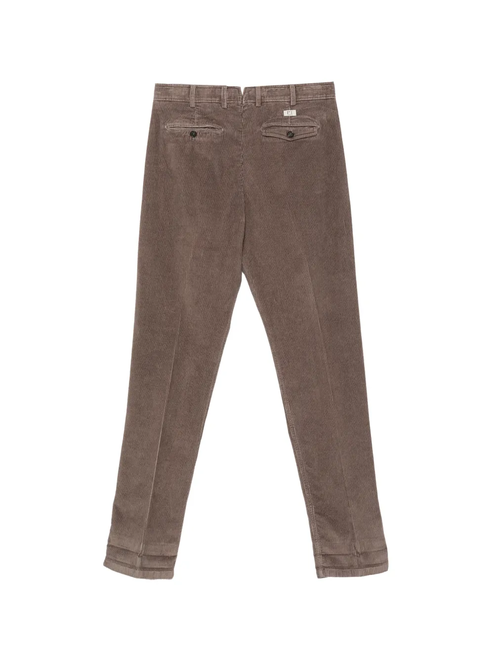PT Torino pleated corduroy trousers Grijs