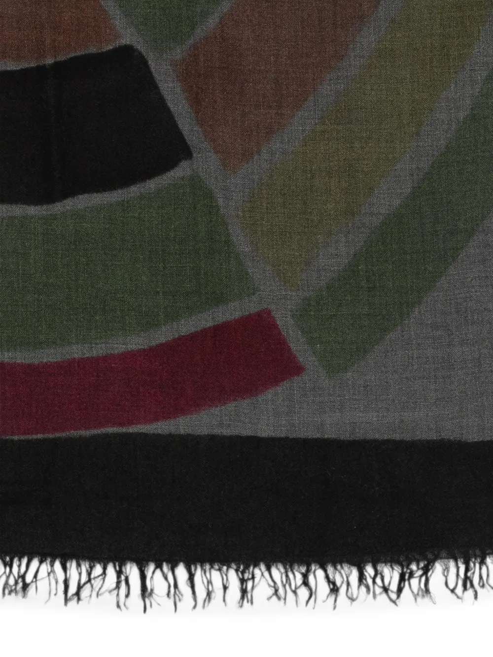 Faliero Sarti Leika sjaal met geometrische print Grijs