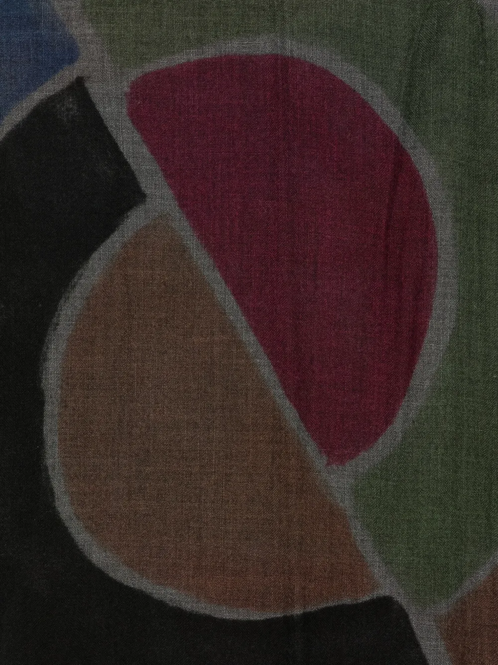 Faliero Sarti Leika sjaal met geometrische print Grijs