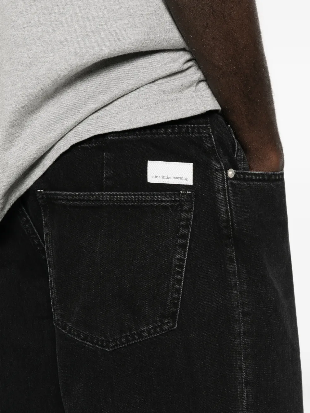 Nine In The Morning Albert straight jeans Zwart