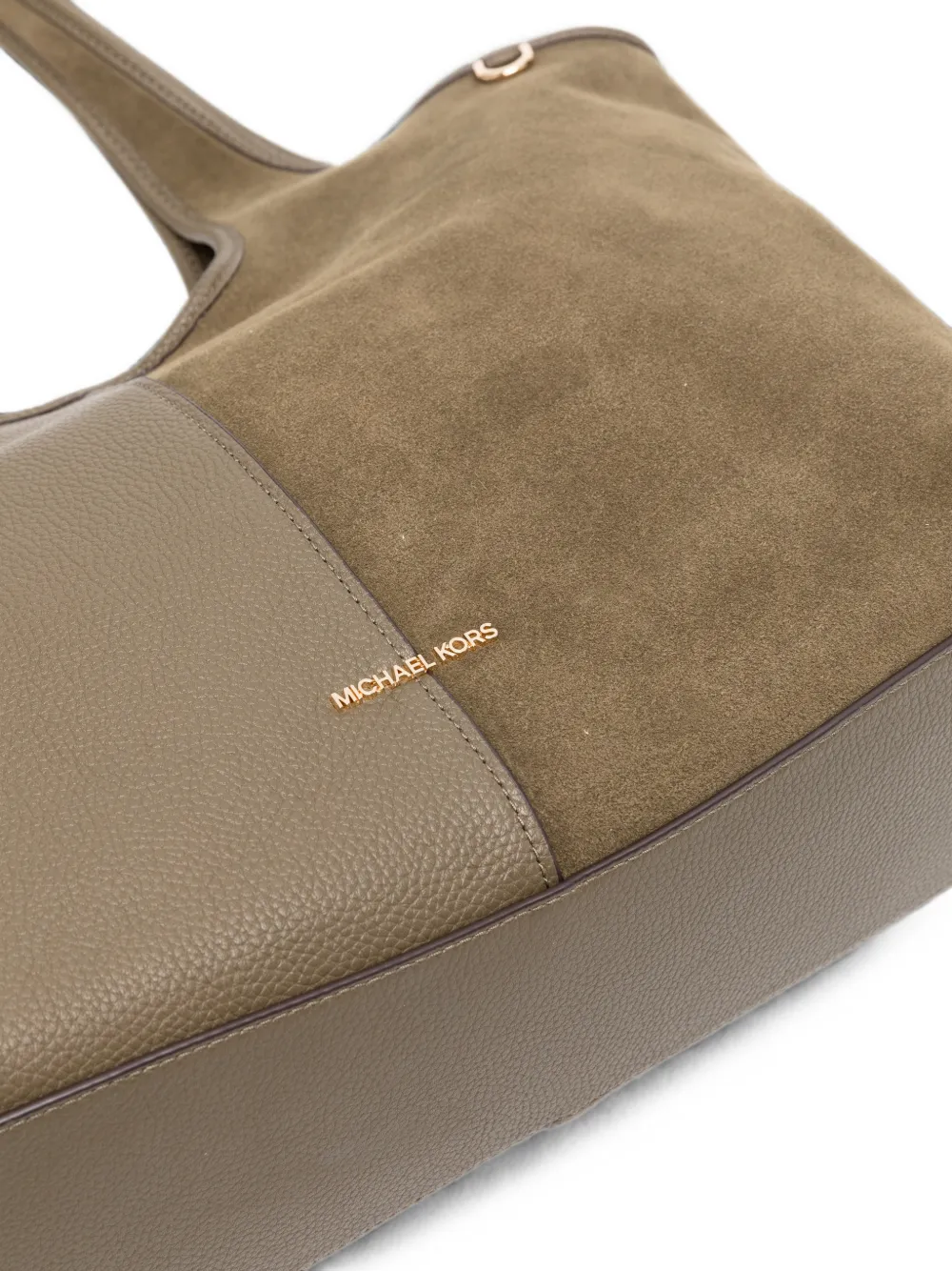 Michael Kors Grote Henly shopper met vlakken Groen
