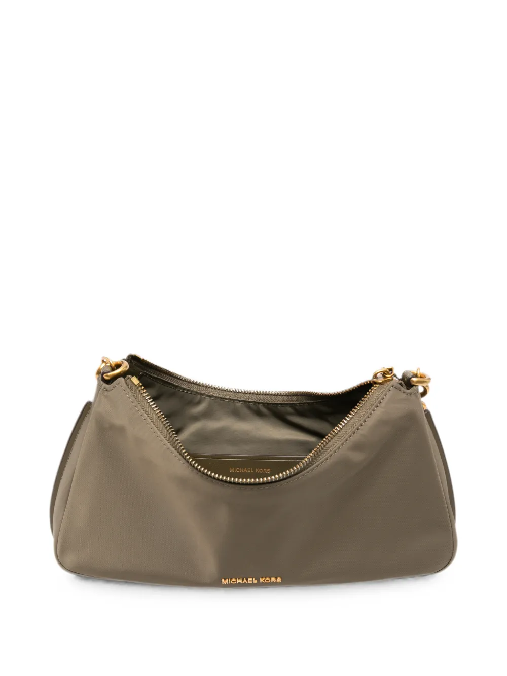 Michael Kors Schoudertas met ketting en bloemendetail Groen
