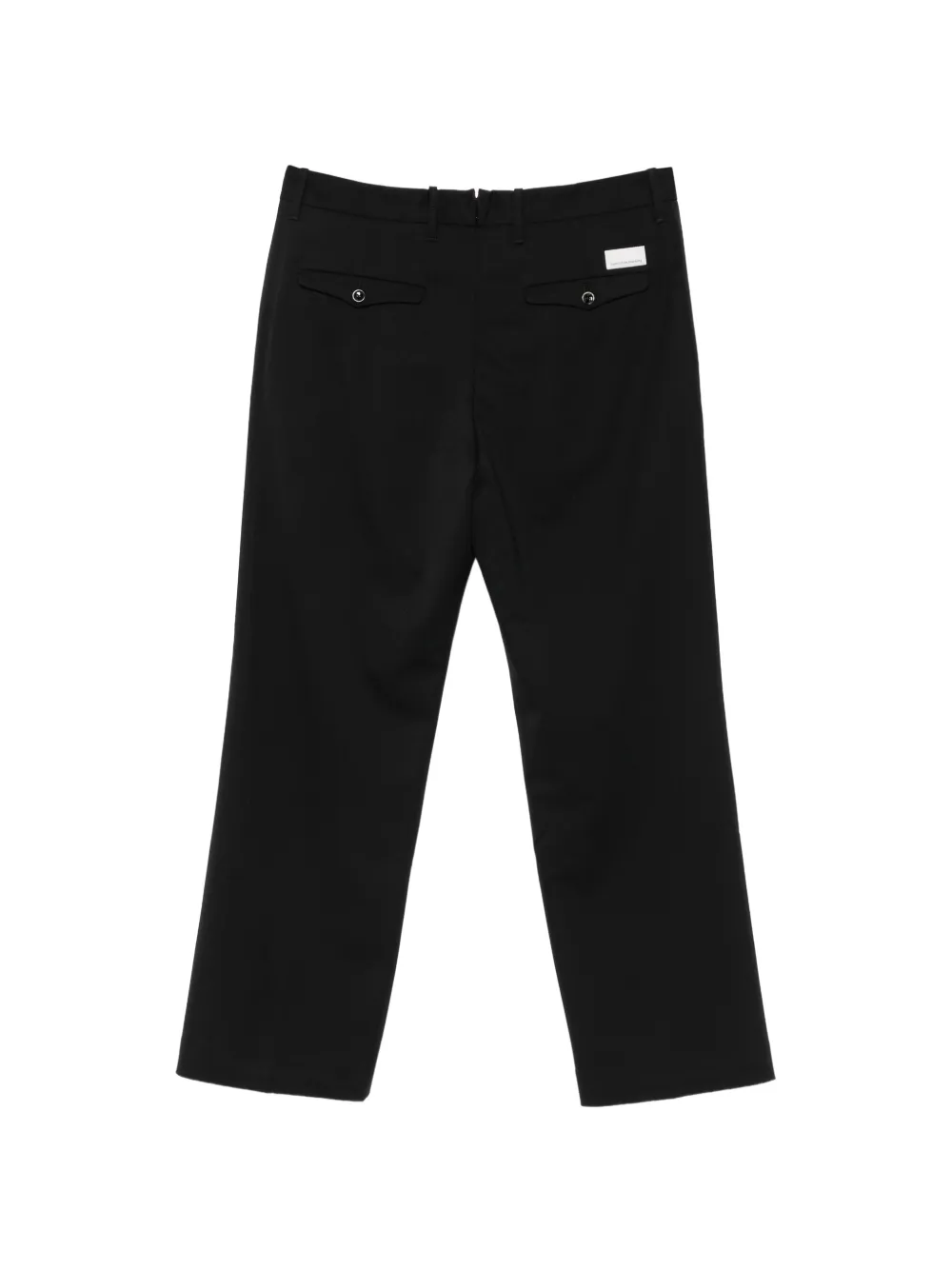 Nine In The Morning Colt logo-patch straight-leg trousers Zwart