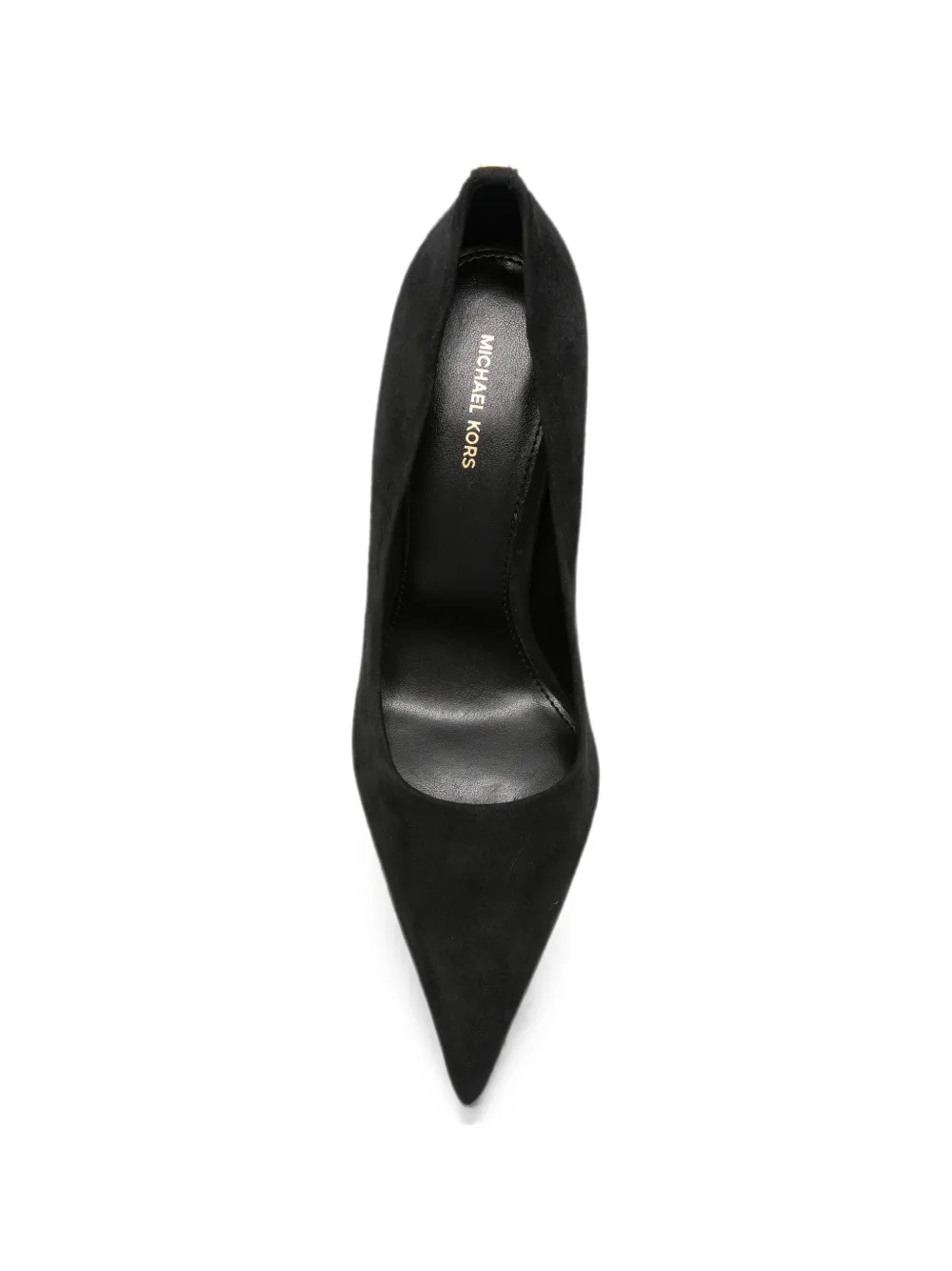 Michael Kors Elyse suède pumps met puntige neus Zwart