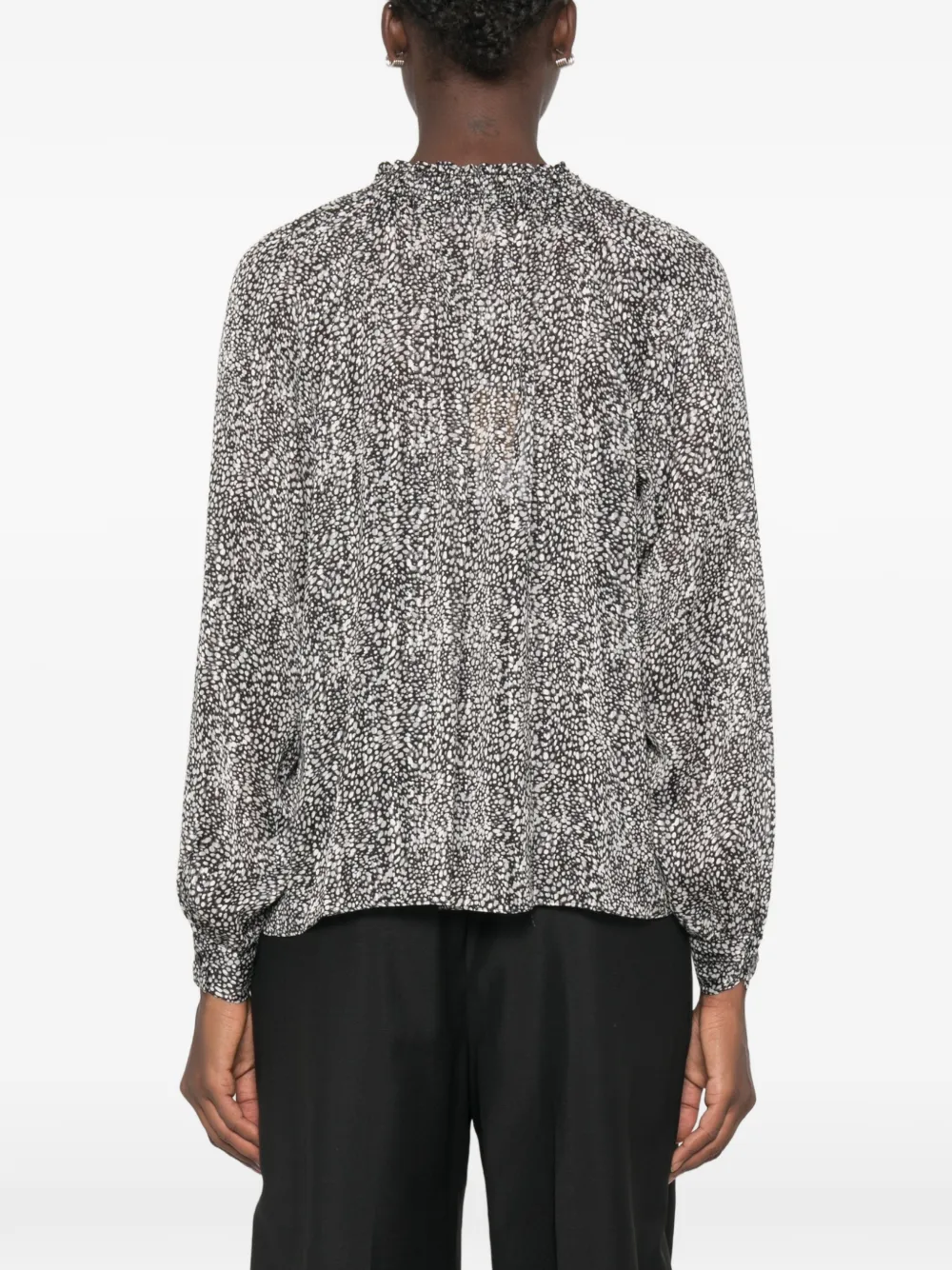 Michael Kors Blouse met striksluiting Zwart
