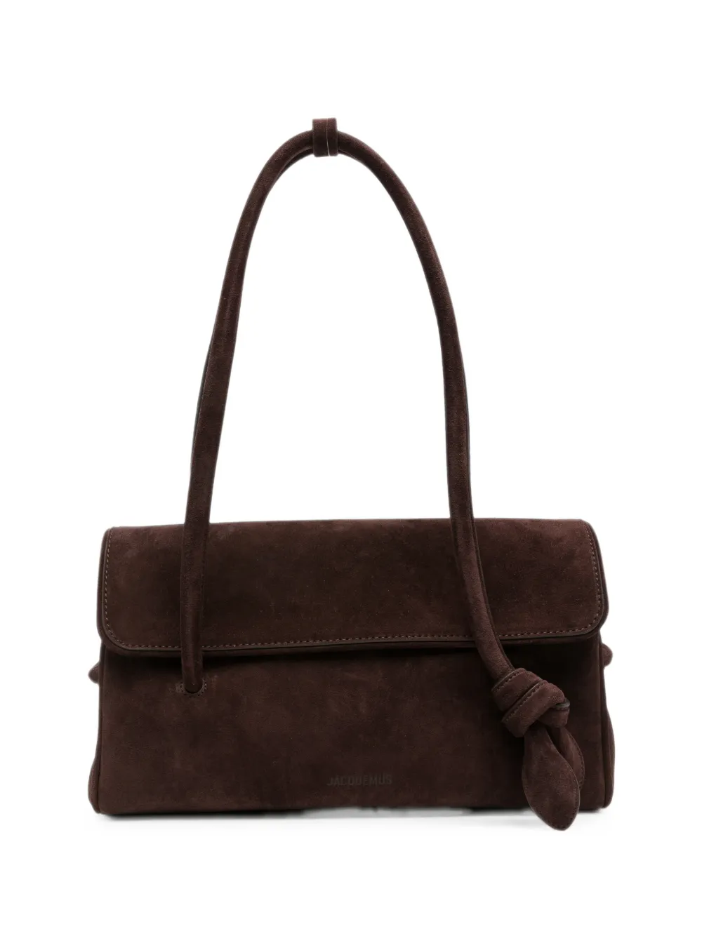 Jacquemus long Turismo leather shoulder bag - Marrone