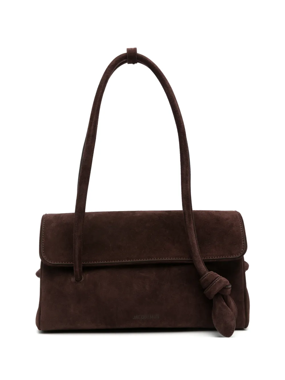 Jacquemus long Turismo leather shoulder bag - Marrone
