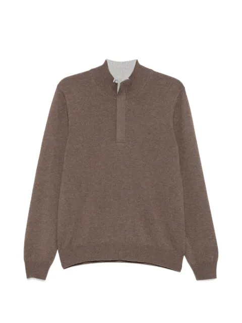 Vengera quarter-zip knitted sweater