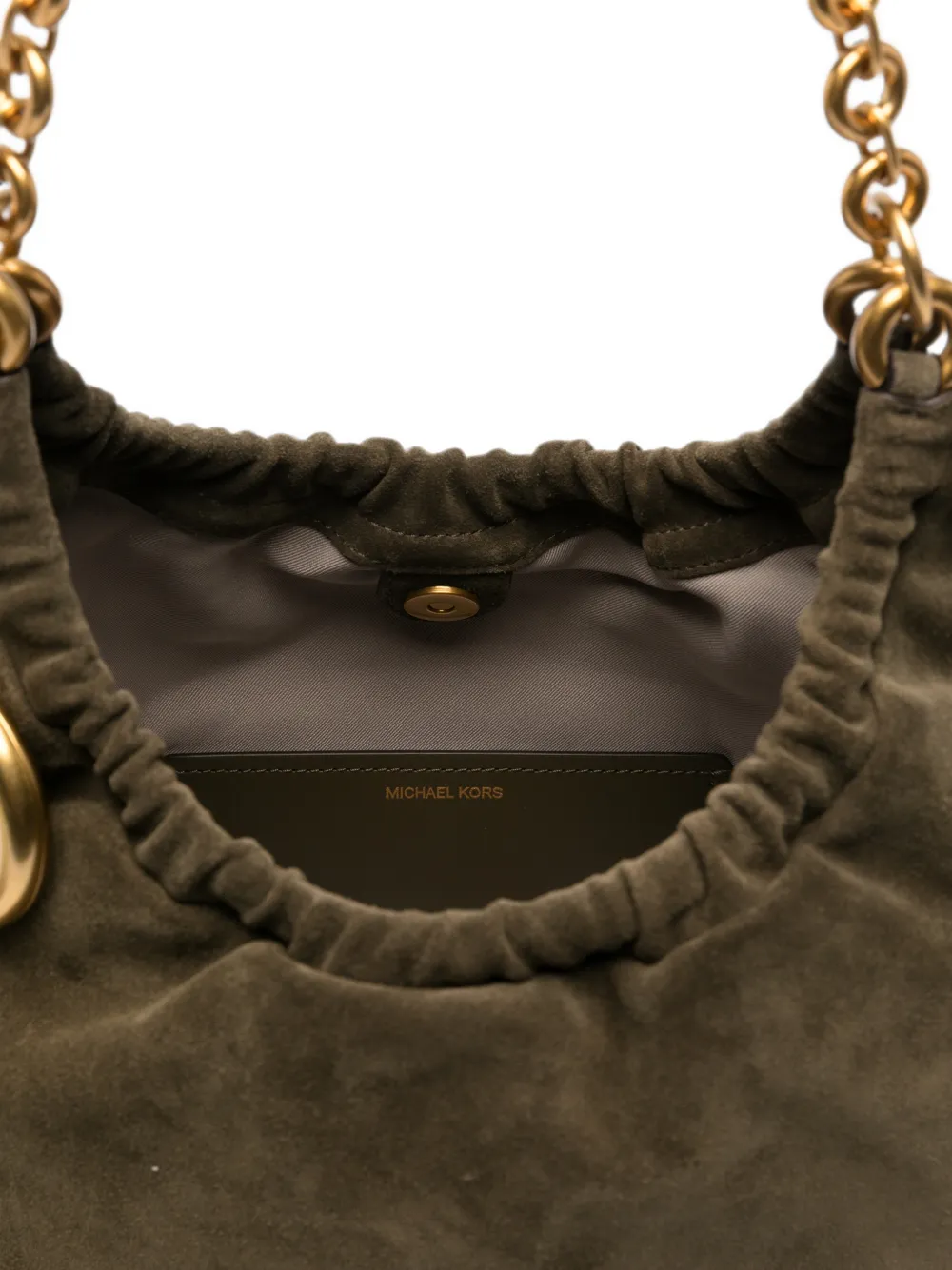 Michael Kors Schoudertas met logobedel Groen