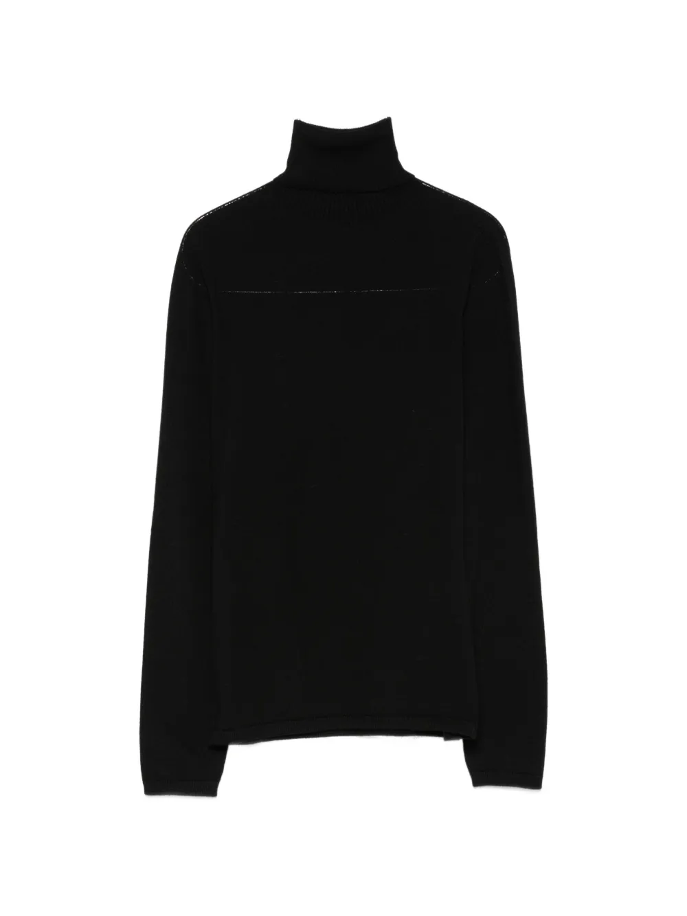 D.Exterior roll-neck wool sweater - Schwarz