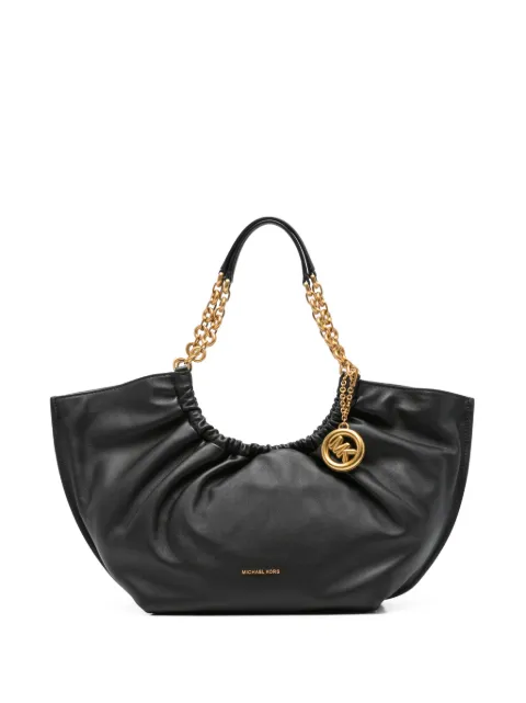Michael Kors Indie logo-plaque ruched tote bag