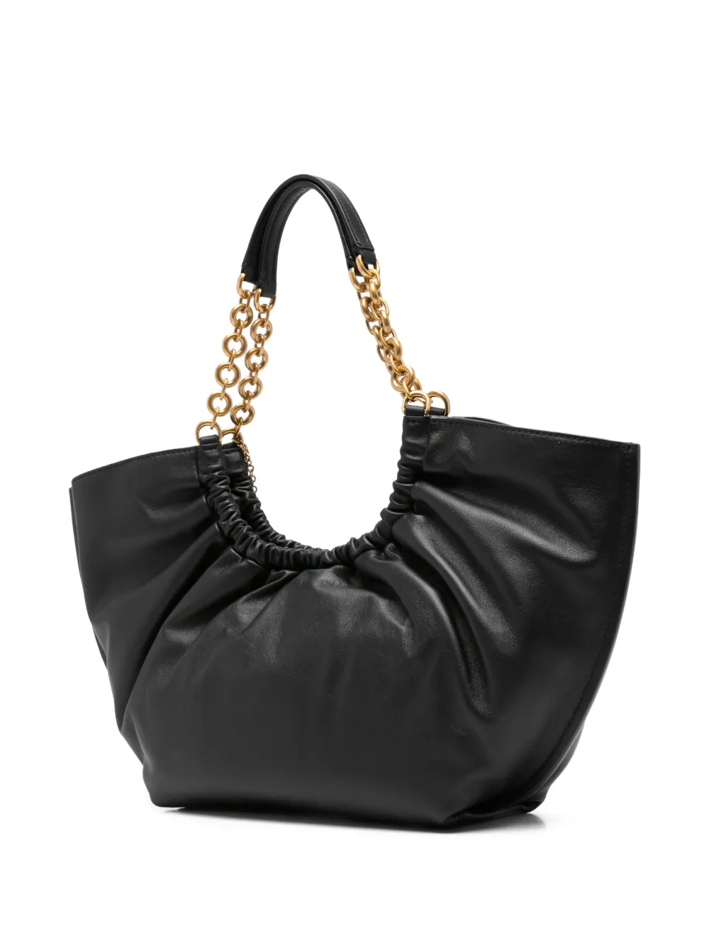 Michael Kors Indie shopper met logoplakkaat en ruches Zwart