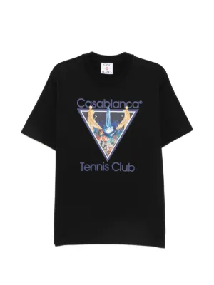 Casablanca Tennis Club Triangle T-shirt | Black | FARFETCH