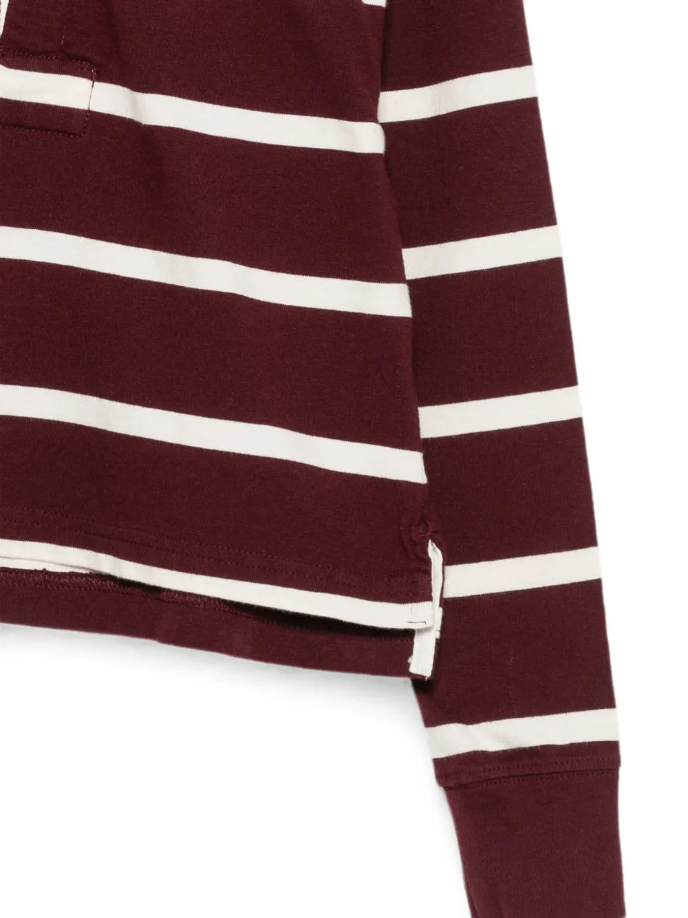 POLO RALPH LAUREN KIDS Gestreept poloshirt Rood