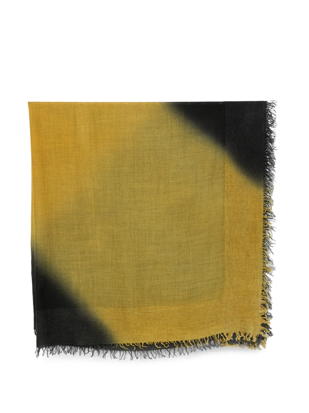 Faliero Sarti Teodorinda frayed scarf - Gelb
