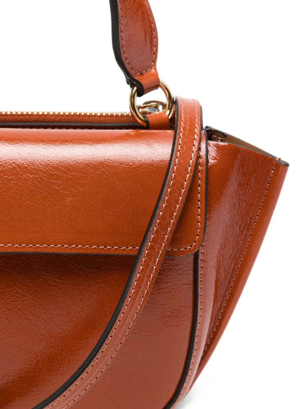 Wandler Hortensia leren shopper Bruin