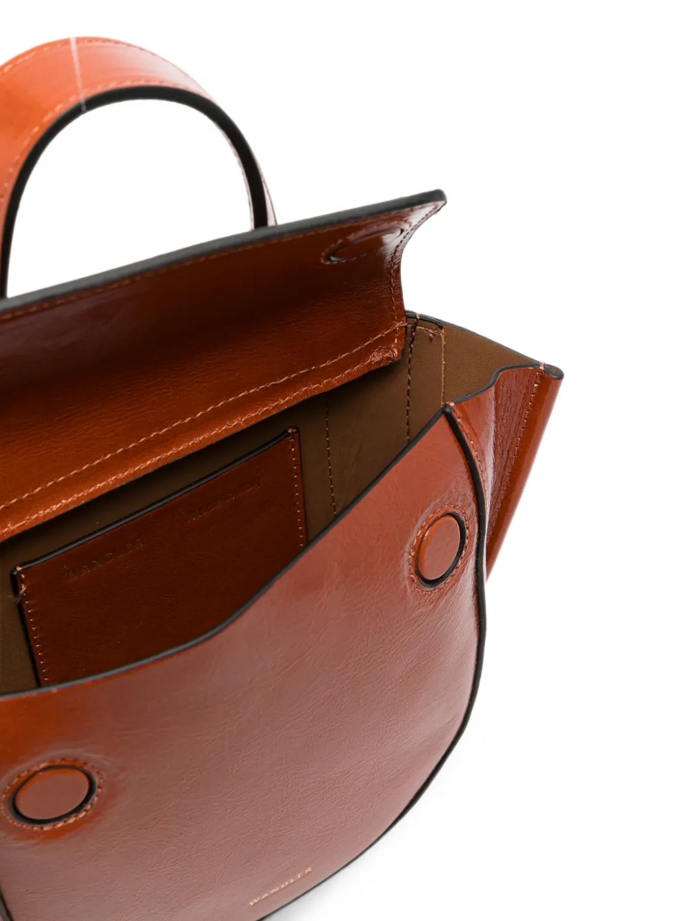 Wandler Hortensia leren shopper Bruin