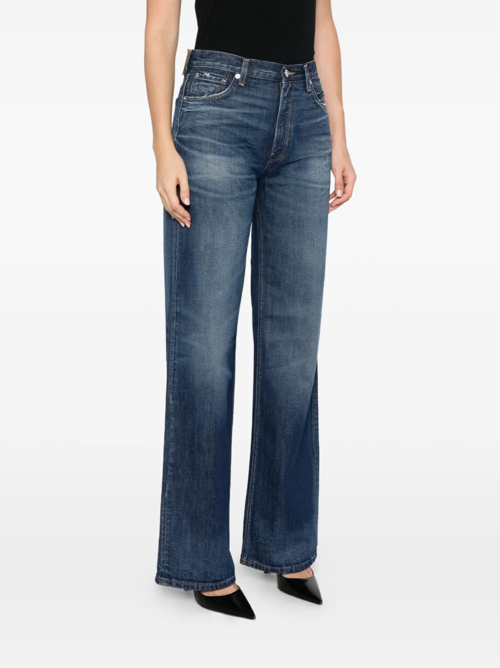 Haikure Jeans met wijde pijpen Blauw