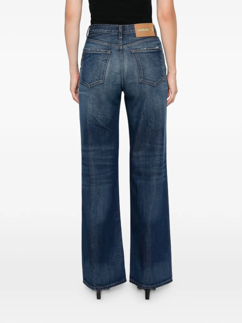 Haikure Jeans met wijde pijpen Blauw