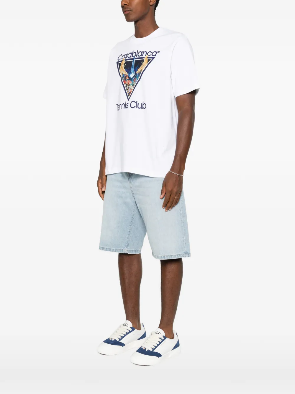 Casablanca T-shirt met grafische print Wit
