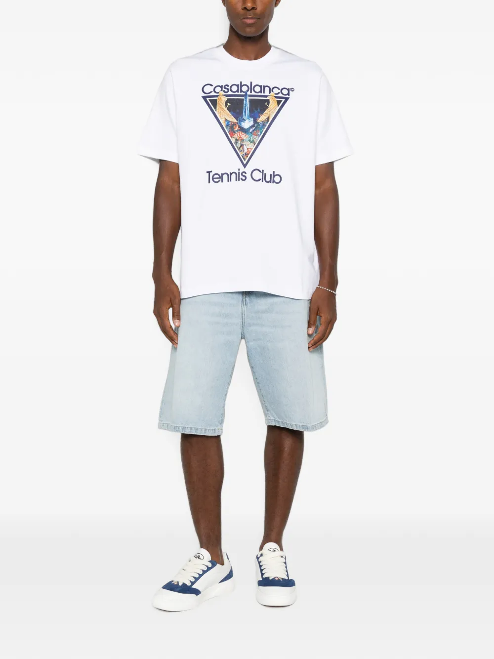 Casablanca T-shirt met grafische print Wit