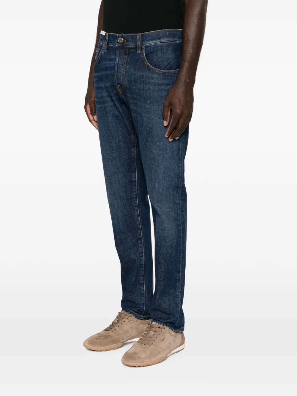 PT Torino faded straight-leg jeans Blauw