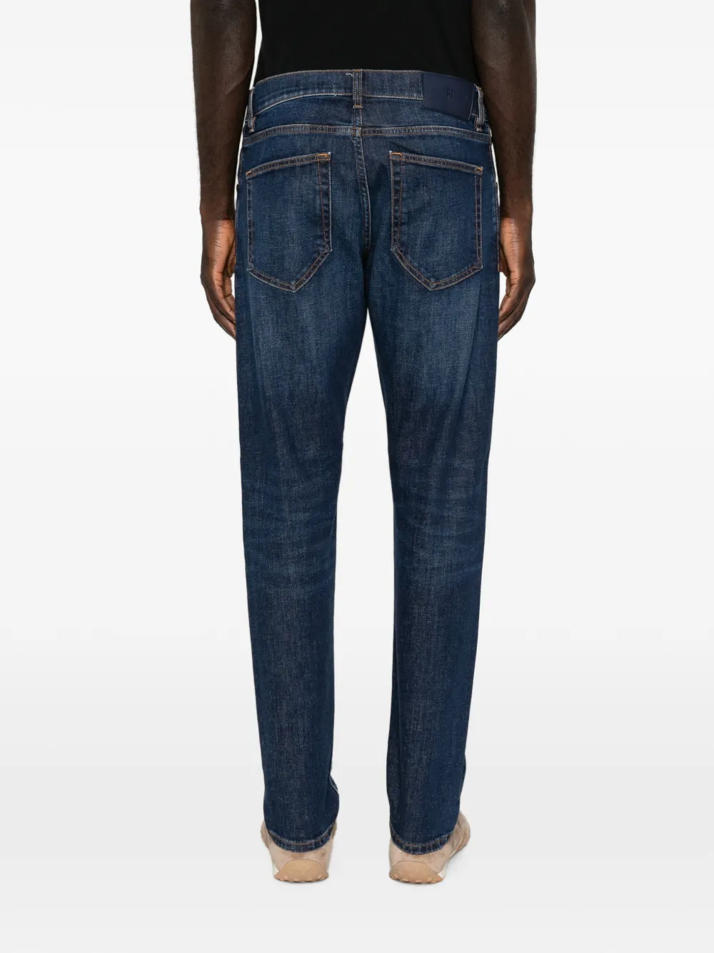 PT Torino faded straight-leg jeans Blauw