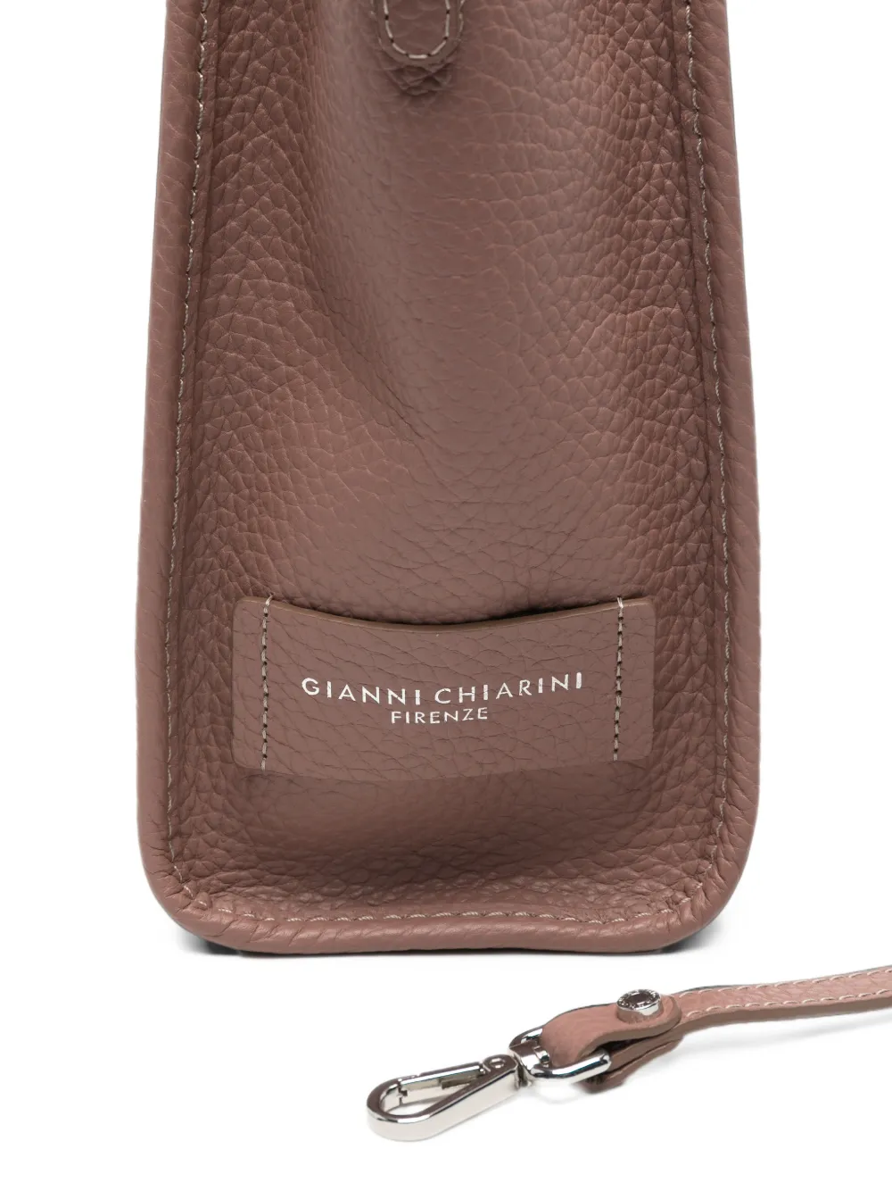 GIANNI CHIARINI medium Marcella pebbled leather tote bag Roze