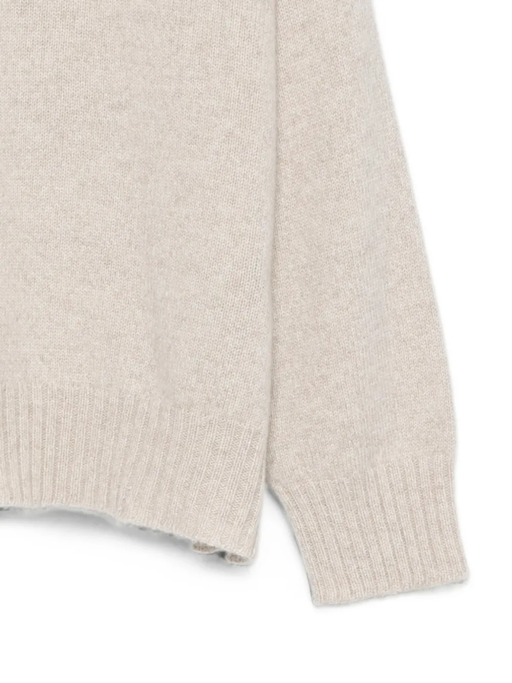 D.Exterior Kasjmier trui met hoge hals Beige
