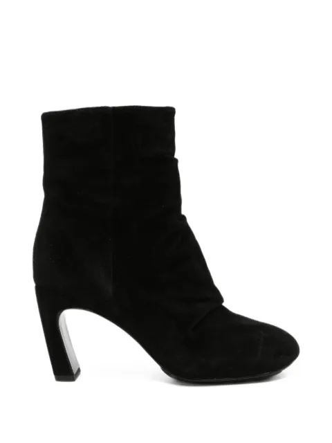 Ash Estelle ruched suede ankle boots