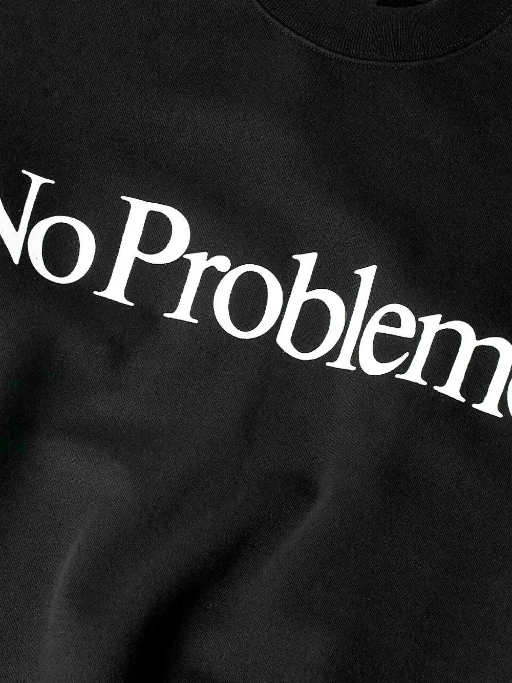 NO PROBLEMO Sweater met logoprint Zwart