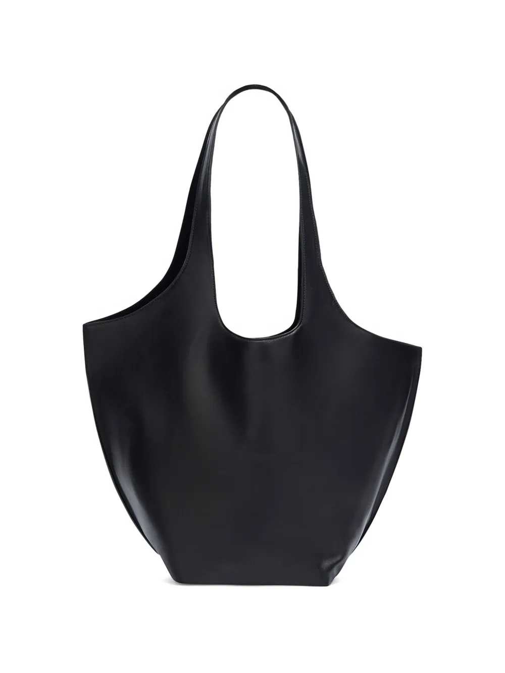 The Attico large La Scoop shoulder bag - Nero