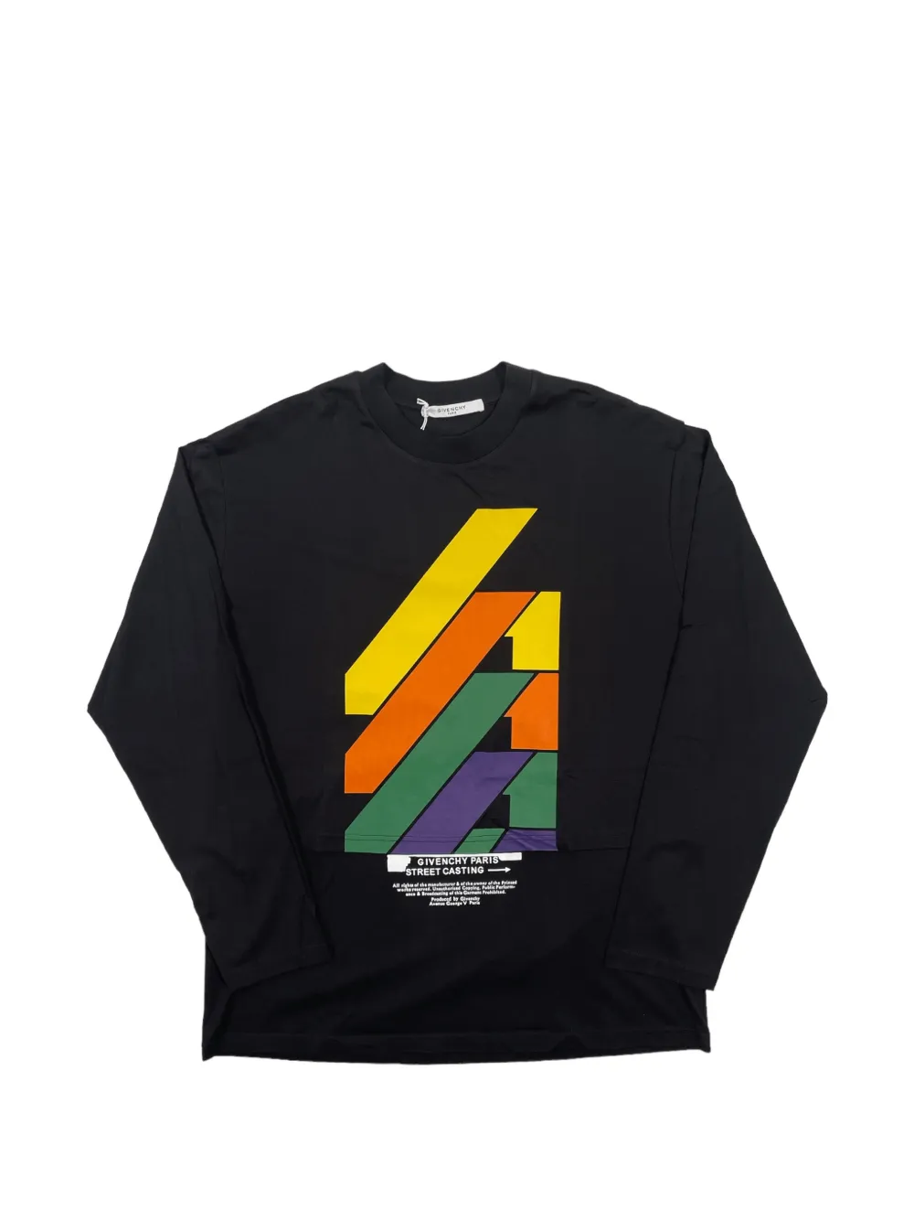 Givenchy Rare graphic-print long-sleeve T-shirt - Schwarz