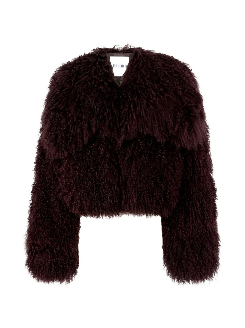 The Attico mongolia-fur jacket - Violett