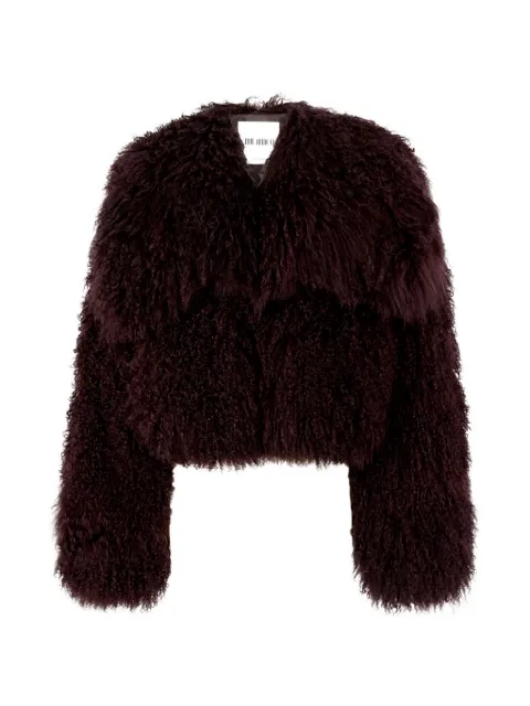 The Attico mongolia-fur jacket