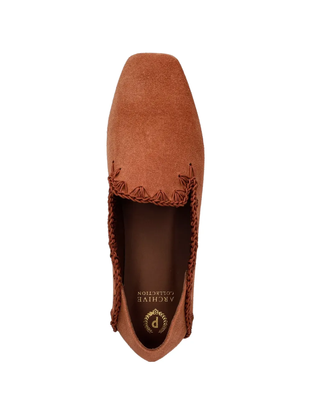 Pollini Sienna whipstitch-trim loafers Bruin
