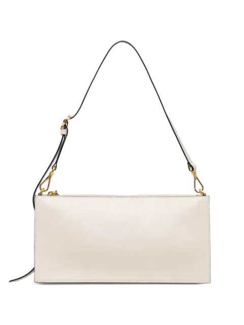 Pollini logo-embossed adjustable-strap tote bag