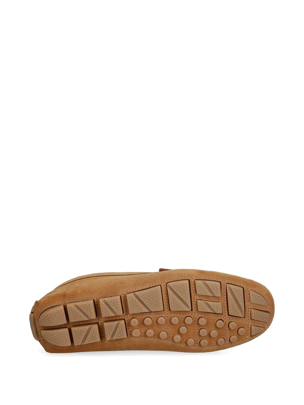 Pollini logo-plaque suede loafers Bruin